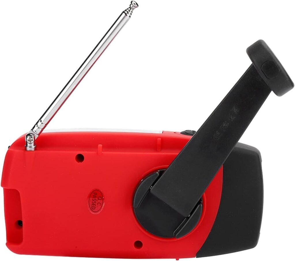 zonne noodradio met handzwengel FM AM NOAA draagbare outdoor radio met LED zaklamp en 400mAh accu solar oplaadbare noodradio speaker