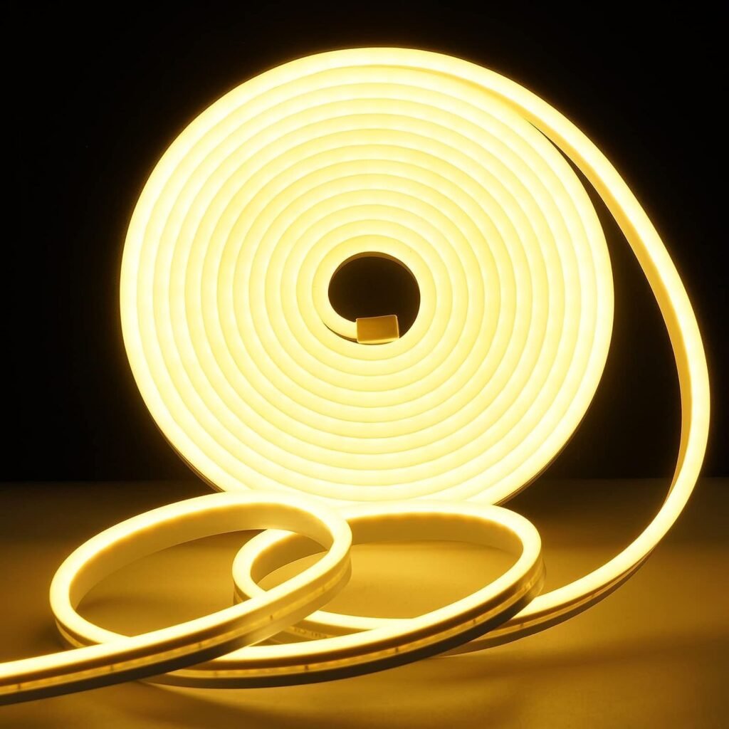 LED strip 5 meter neon warm wit flexibele LED verlichting dimbaar IP65 waterdicht 12V binnen buiten gebruik