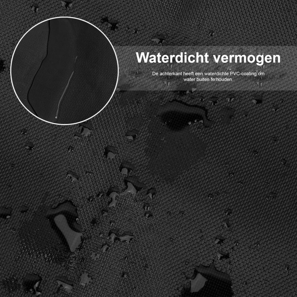 Zwarte XXL opbergtas 180L - waterdichte opbergtas met rits - grote opslagtas voor dekbedden en kussens - kast en reisorganisatie