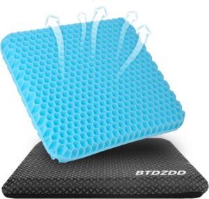 Gel Zitkussen Orthopedisch – Dubbel Laags Stoelkussen met Antislip en Ademend Design – Ergonomisch Zitkussen voor Bureaustoel en Thuisgebruik