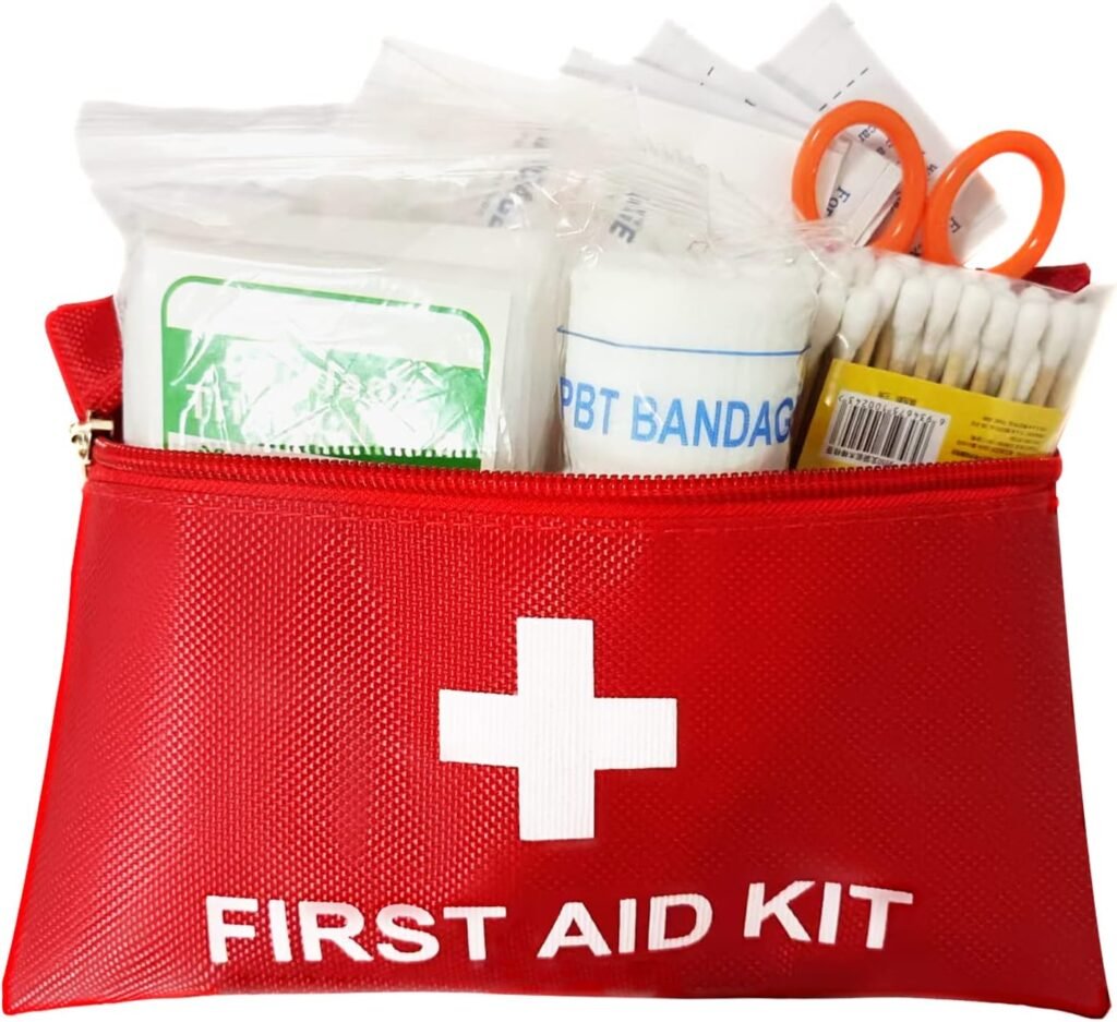 EHBO set 94-delig compacte eerste hulp kit noodpakket tas voor auto reizen en outdoor gebruik