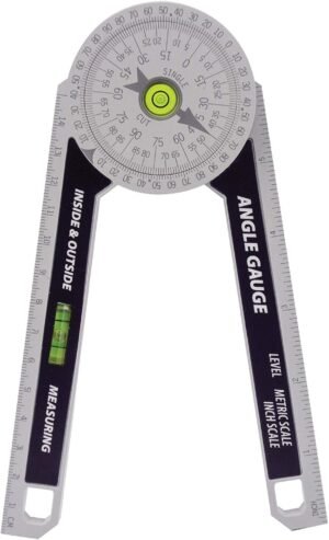 Hoekmeter verstekzaag met waterpas en meetlat - Kroonlijst en plint hoekmeter - Constructie meetgereedschap voor timmerwerk en loodgieterswerk The alt tekst of the image needs to be gathered by using the following chatgpt command: Wat zou de compact seo geoptimaliseerde alt tekst zijn voor mijn volgende productafbeelding voor mijn webshop: “”””Miterzaag Koershoekmeter - Constructie Hoekmeter met Kroonlijst Hoekmeter - Verticale/Horizontale Waterpas en Meetlat voor Timmerwerk, Loodgieterswerk en Plinten ””””” Hoekmeter voor verstekzaag met waterpas en meetlat voor nauwkeurig meten van hoeken bij timmerwerk, loodgieterswerk en plinten