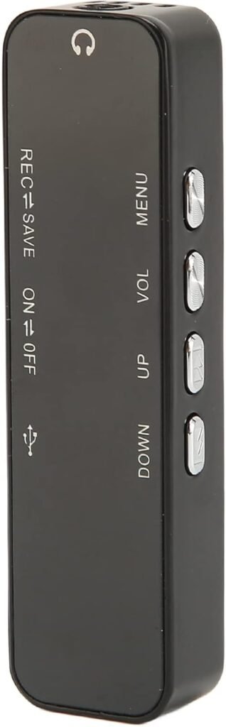 Digitale dictafoon met scherm en stembediening, compacte draagbare HD audio recorder voor vergaderingen, lezingen en interviews met MP3 functie