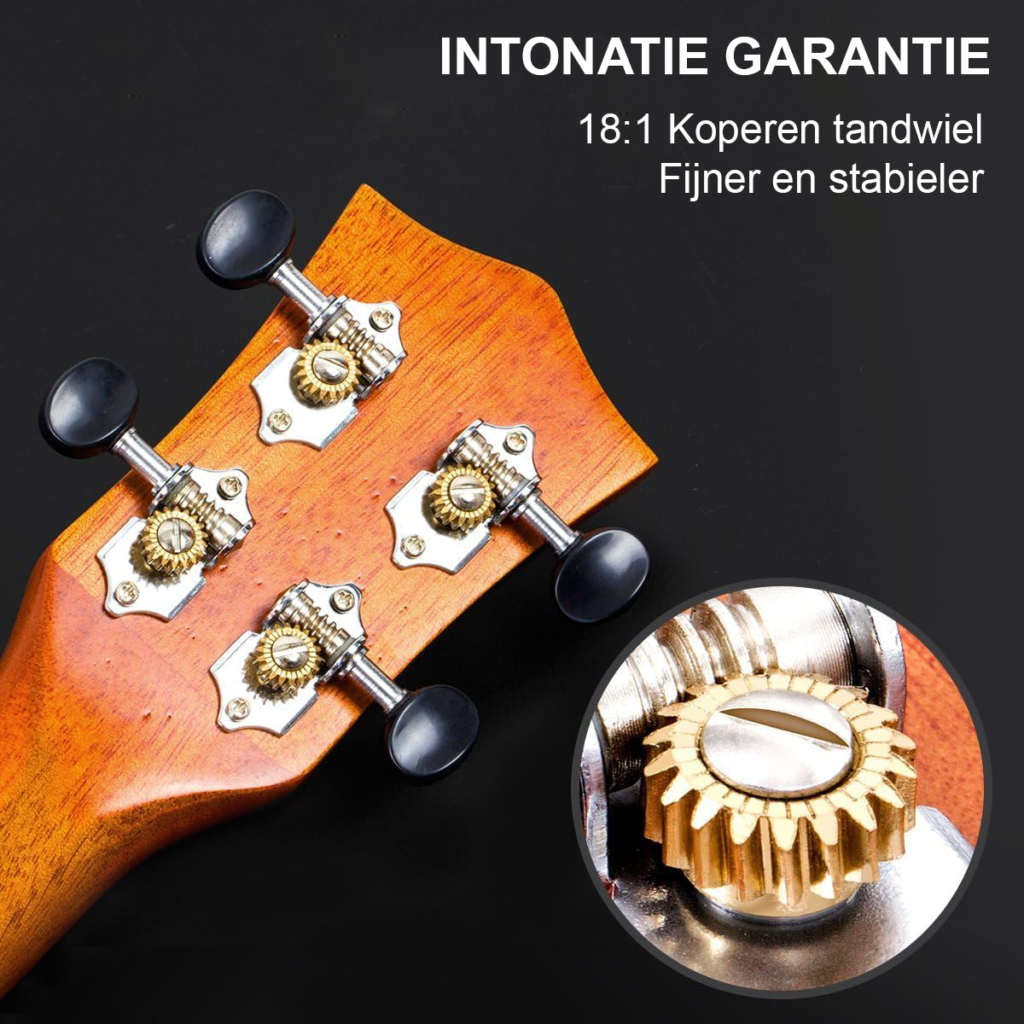 23 inch concert ukelele van mahonie met complete beginnersset inclusief tas, tuner en accessoires voor gitaarspelers