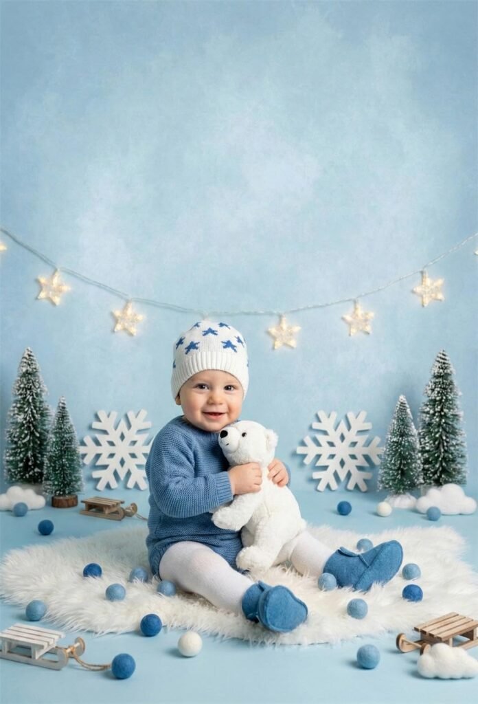 Waterblauwe fotografie achtergrond van microfiber voor portretfotografie en professionele foto's 1,5 x 2,2 meter
