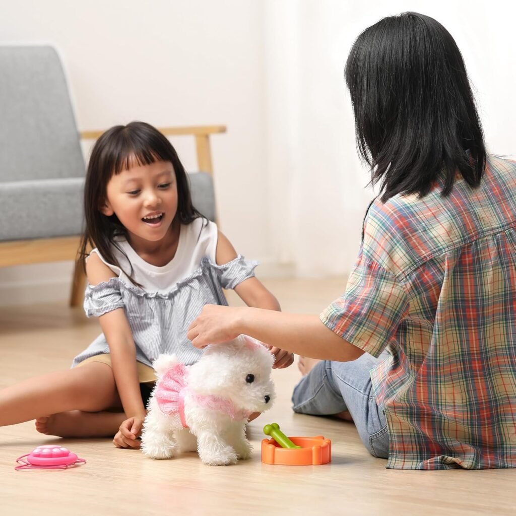 Interactieve pluche puppy met afstandsbediening - elektronisch hondenspeelgoed voor kinderen 2-5 jaar
