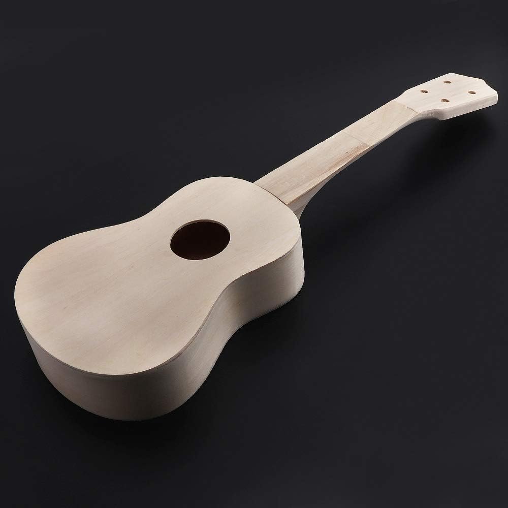 Ukulele DIY set 21 inch soprano bouwpakket met montagemateriaal en gereedschap voor beginners en hobbyisten