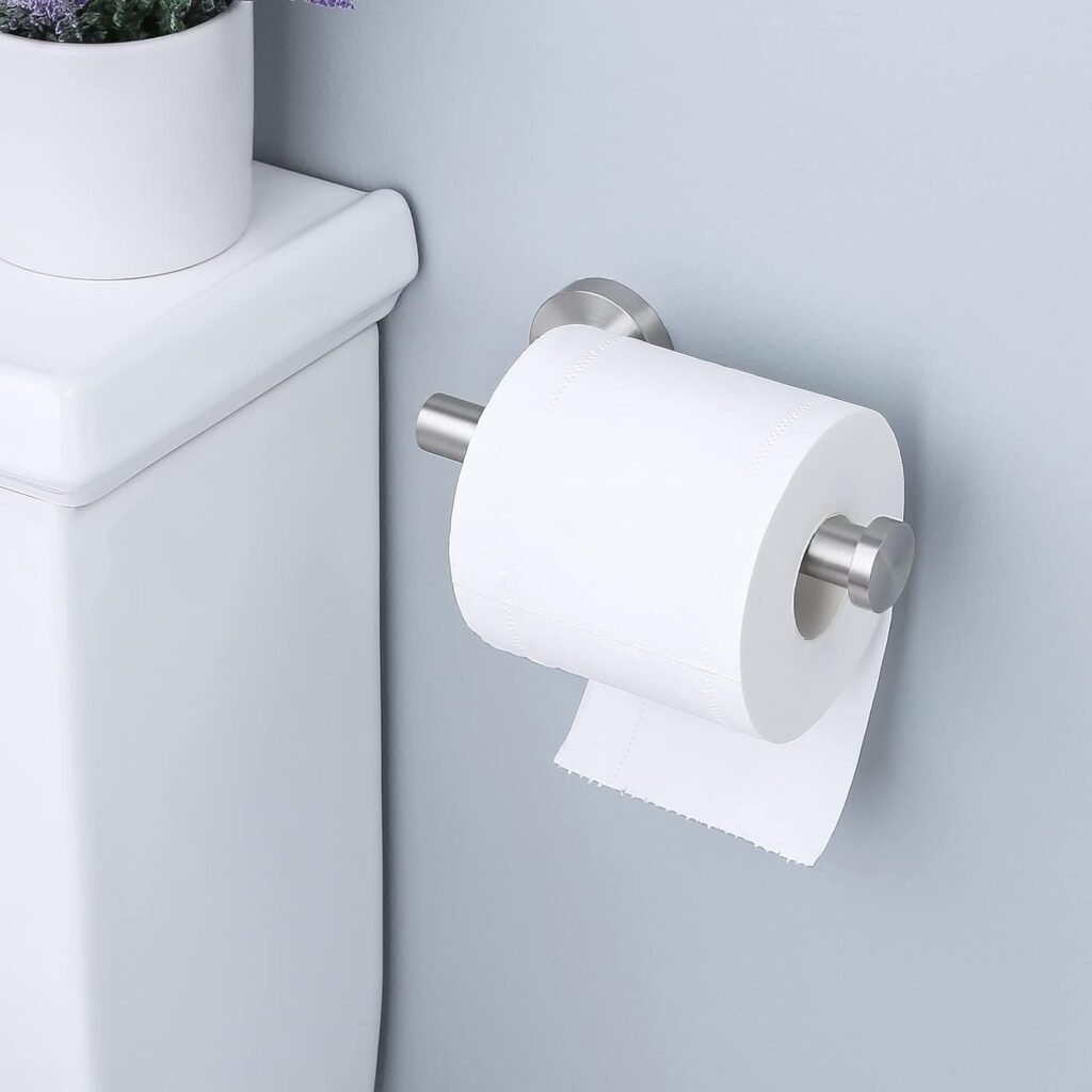 Toiletrolhouder Wandmontage - RVS SUS304 Toiletpapierhouder voor Badkamer en Toilet - Geborstelde Roestvrijstalen Afwerking - Wandbevestiging