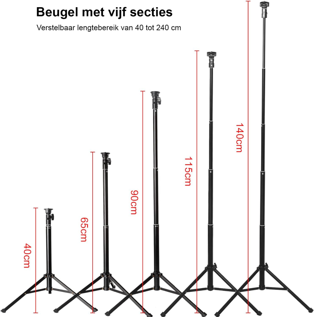 Telefoon ringlicht met verstelbare helderheid en kleurverandering voor selfies en video fotografische LED verlichting voor content creators