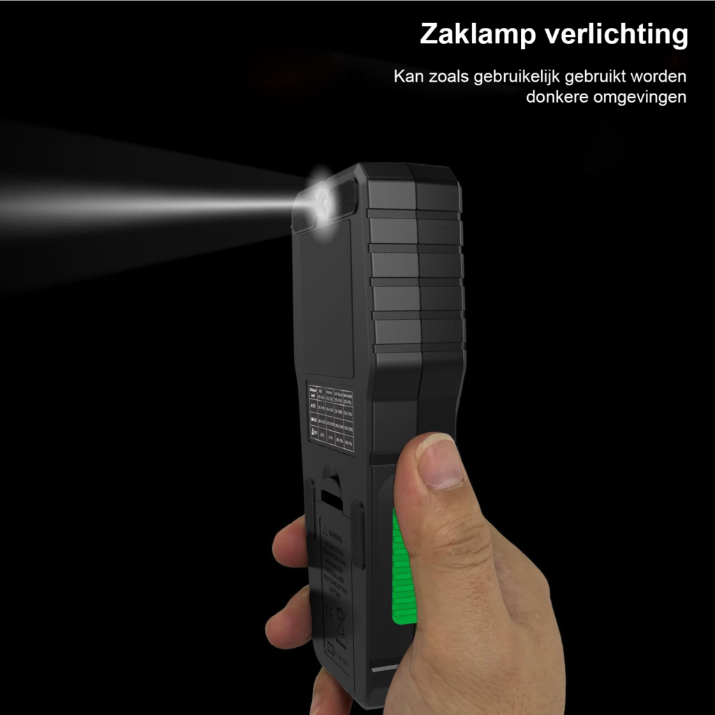Vochtmeter zonder pin voor hout, muren, beton en metselwerk – niet-invasieve vochtmeter voor haardhout en nauwkeurige metingen