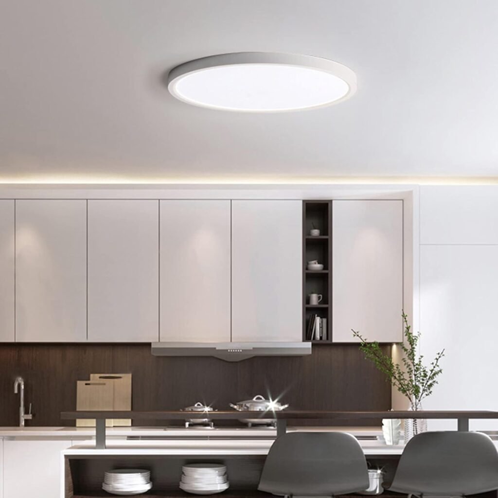 Badkamer plafondlamp LED inbouw met instelbare kleurtemperatuur en natuurlijk licht voor moderne badkamerverlichting