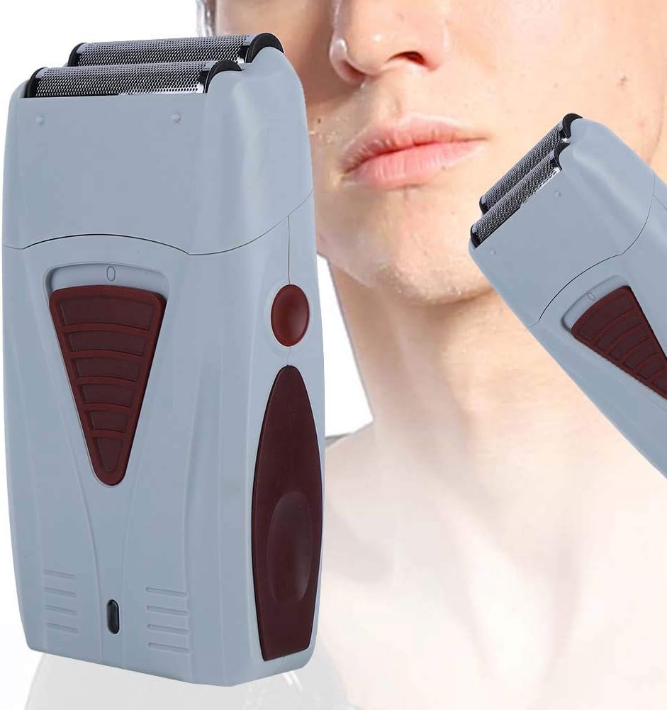 USB oplaadbaar elektrisch scheerapparaat voor mannen met dubbele kop baardtrimmer en tondeuse voor snel en glad scheren compact scheermachine