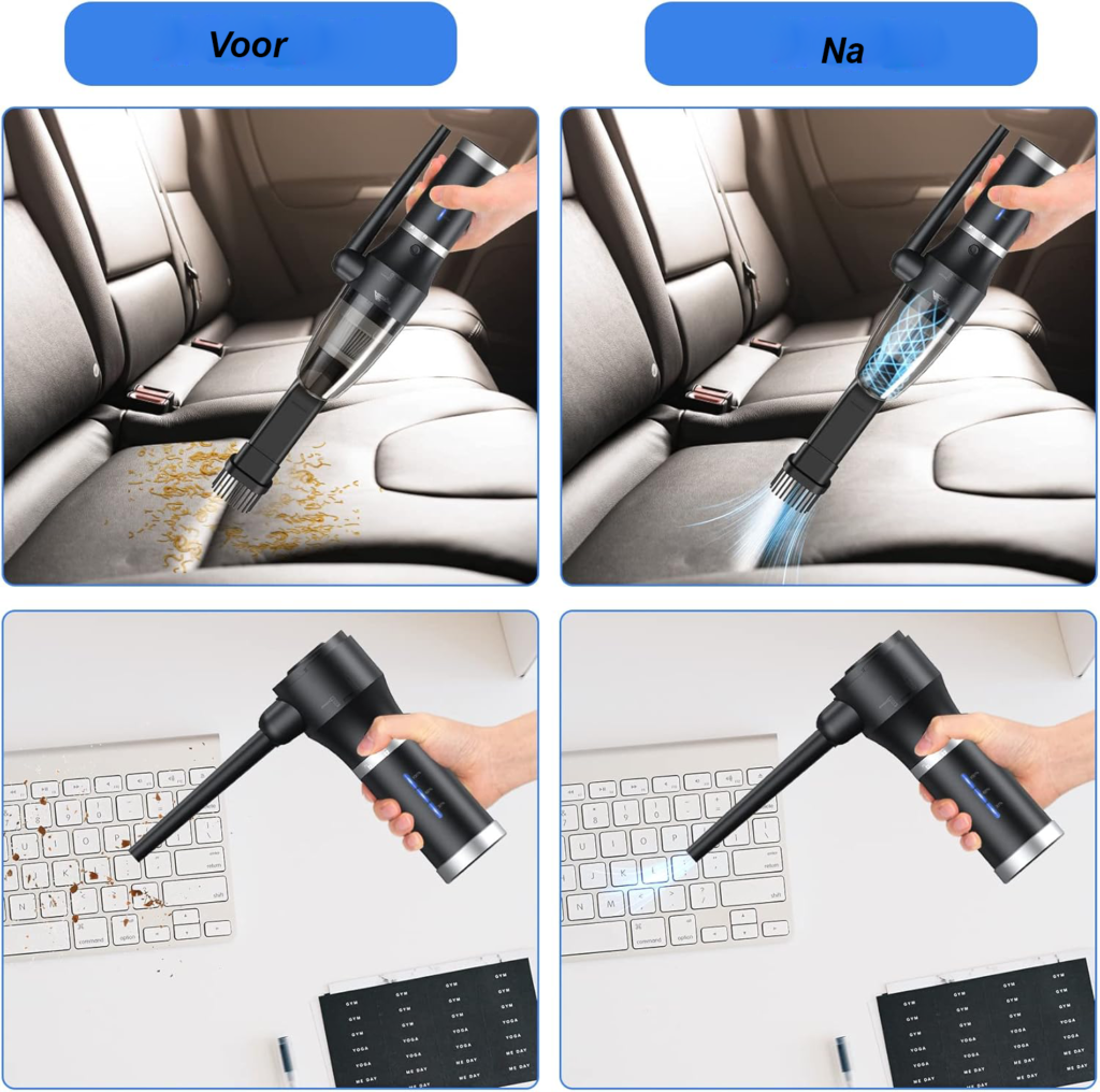 snoerloze elektrische stofzuiger 77000 rpm krachtige mini kruimelzuiger voor auto pc computer en houtbewerking reiniging compact draadloos apparaat