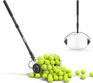 Tennisballen verzamelaar – Tennisballen opraper voor sportveld en thuisgebruik – Handige tennis trainer accessoire – Universele tennisbal picker