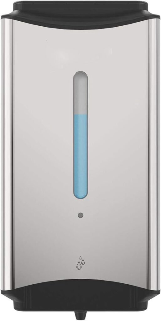 Automatische zeepdispenser wandmontage RVS 1100 ml voor badkamer en keuken met contactloze bediening