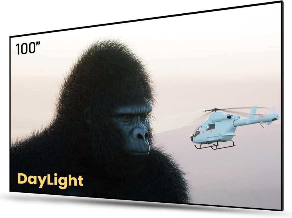 100 inch ALR Fresnel projectiescherm voor Ultra Short Throw projector met omgevingslicht afstotend schermdoek