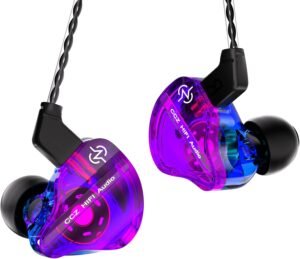 In-Ear Oordopjes Met Kabel – HiFi In-Ear Monitor met Diepe Bas – OFC Kabel voor Muzikanten en Gamers – Magnetisch Composiet Diafragma