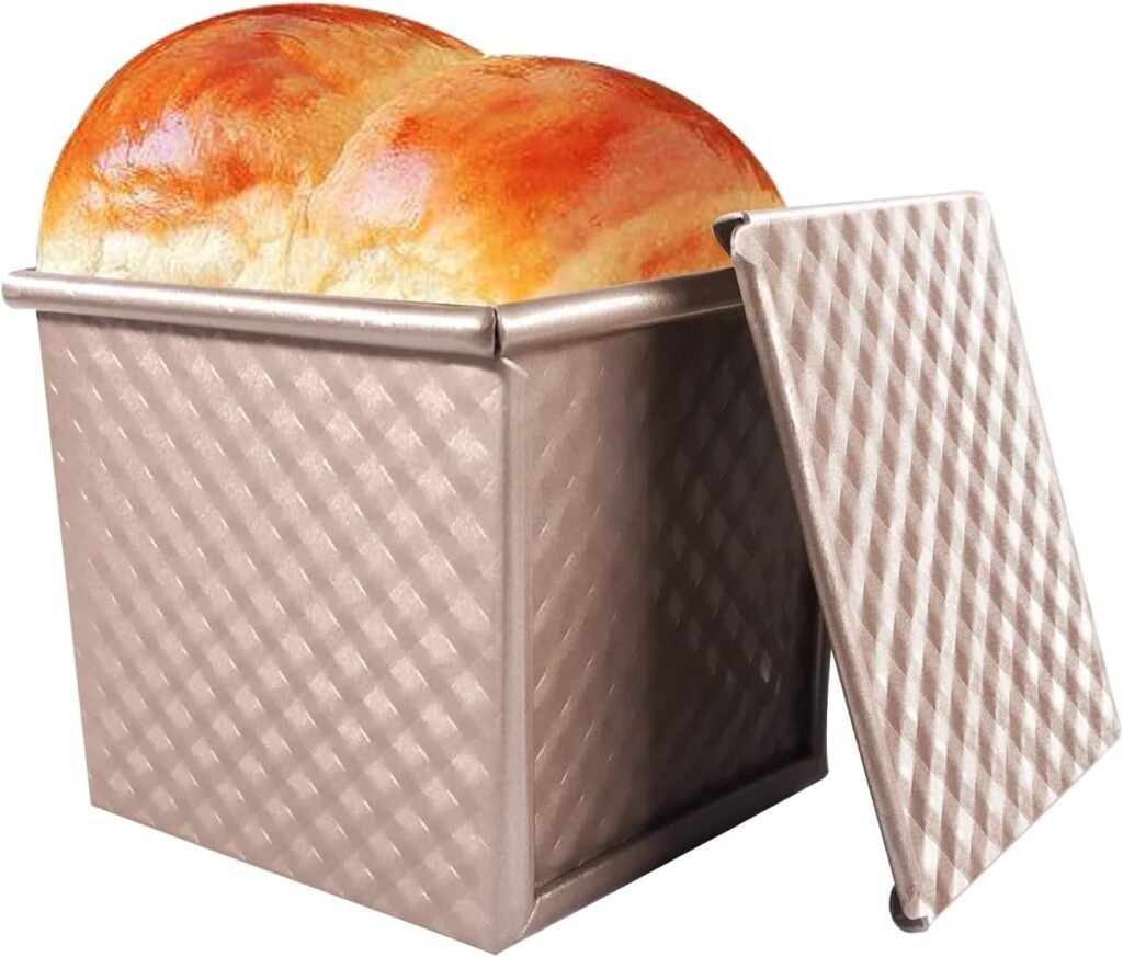 Mini Pullman broodvorm met deksel van aluminium met antiaanbaklaag voor sandwichbrood en cake bakken