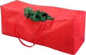 Kerstboom Opbergtas 165x38x76cm – Waterdichte Bewaartas voor Kunstkerstboom – Oxford Stof met Verstevigde Handgrepen en Ritsen