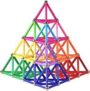 Magnetische Bouwblokken Set 220 Delig – Educatief Constructiespeelgoed – 3D Puzzel Speelset voor Kinderen – STEM Speelgoed Vanaf 3 Jaar