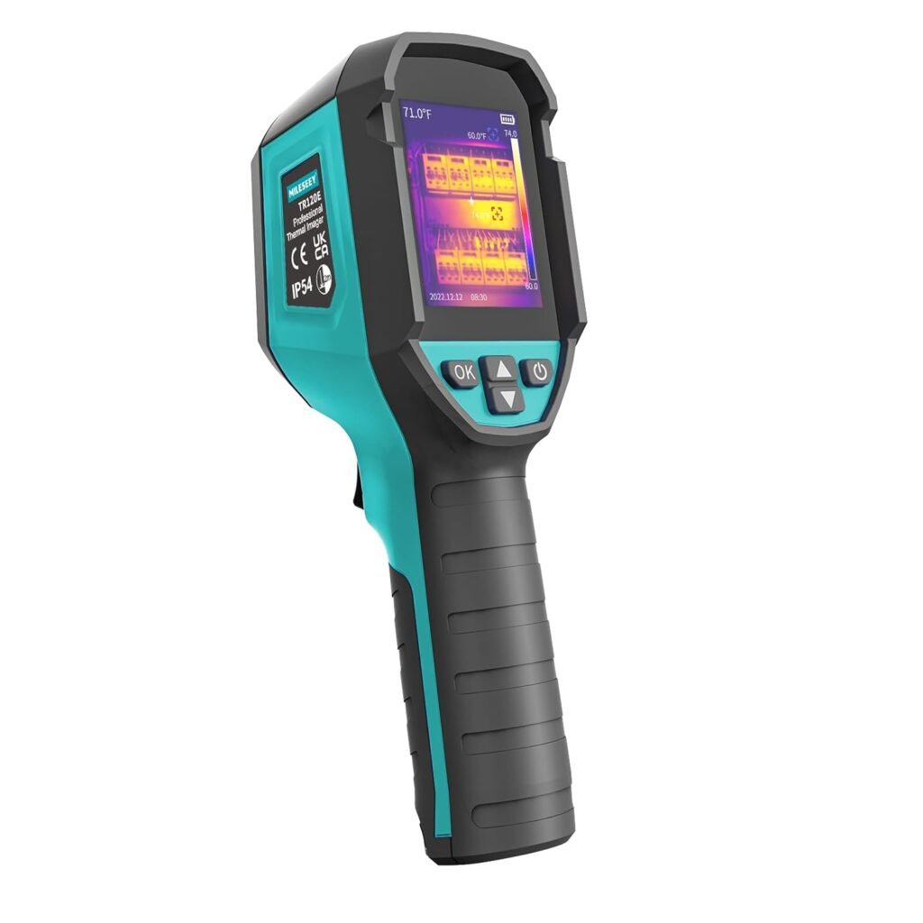Handheld thermische beeldcamera met 3,5 inch LCD display, oplaadbaar ontwerp, 6 kleurenpaletten en warmtebeeld punttracking