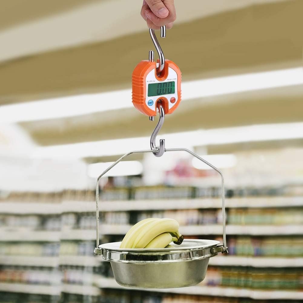 Digitale bagageweegschaal met LCD display voor koffers tot 150 kg en draagbaar compact ontwerp