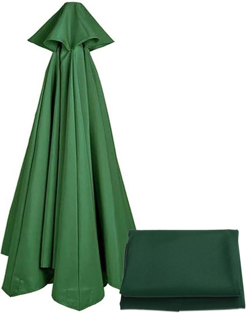 Reserve parasoldoek 3x3 m van waterafstotend polyester met UV-bescherming voor terrasparasol met 6 of 8 ribben
