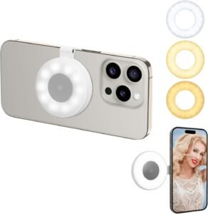 Ringlamp 10 Inch met Telefoonhouder – Dimbare Selfie Lamp voor Vloggen, Make-up en Video-opnames – Bureauverlichting met Afstandsbediening