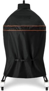 Kamado Grillhoes Waterdicht 600D Oxford Polyester – BBQ Hoes voor Kamado Grill met Zijtafels – UV Bestendige Barbecue Afdekhoes – 56×112 cm