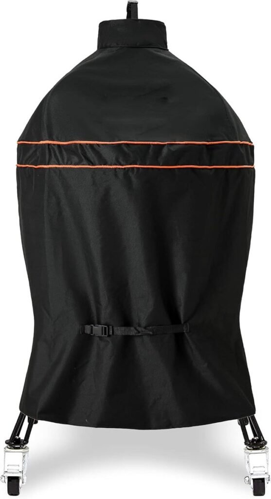 Kamado grillhoes van 600D Oxford polyester voor waterdichte en UV-bestendige bescherming van barbecue met zijtafels