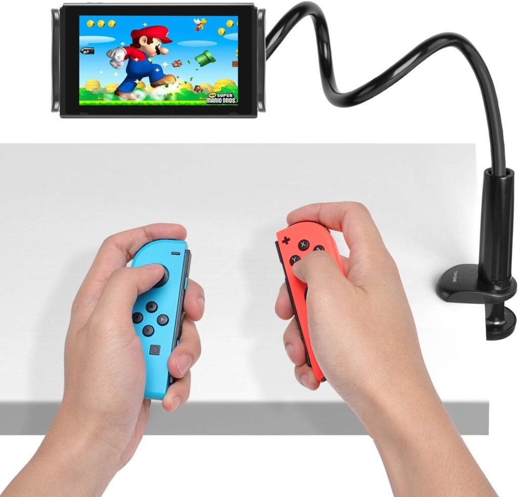 Flexibele Tablethouder met Gooseneck Arm - Verstelbare Bedhouder voor Tablet en Telefoon - Geschikt voor iPad, Samsung Galaxy Tab en Kindle - 76 cm Zwart