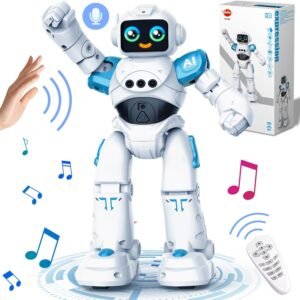 Robot Speelgoed Kinderen met Afstandsbediening – Interactieve Dansende Robot met Gebarenbesturing – Programmeerbare RC Robot – Educatief Speelgoed voor Jongens en Meisjes 3-12 Jaar