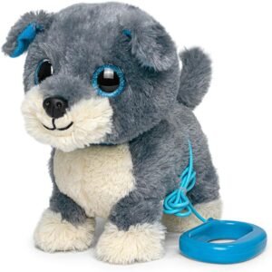 Interactieve Speelgoed Hond met Leash – Lopende en Blaffende Puppy voor Kinderen – Knuffelhond met Geluid en Beweging – Speelgoedhuisdier