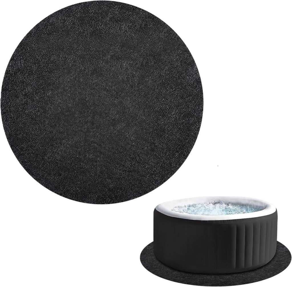 Opvouwbare bubbelbadmat Ø200 cm met antislip en waterdichte bescherming voor jacuzzi, spa en zwembad