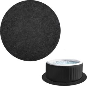 Opvouwbare bubbelbadmat Ø200 cm met antislip en waterdichte bescherming voor jacuzzi, spa en zwembad