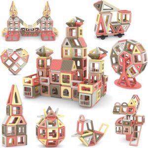 Magnetische Bouwstenen Set 173 Delig – 3D Magneet Blokken als Creatief STEM Speelgoed – Leerzaam Bouwpakket voor Kinderen – Vanaf 3 Jaar