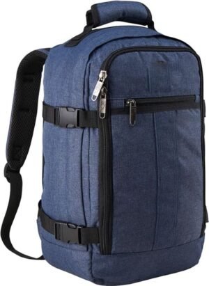 Reistas 40x20x25 cm met 20L inhoud, lichtgewicht handbagage tas van gerecycled RPET polyester voor reizen