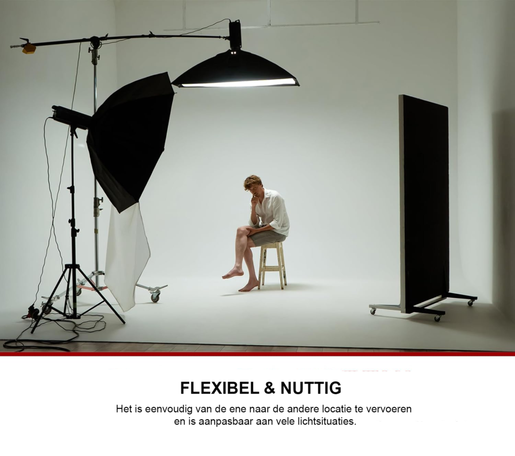 Lichtstatief met wielen RVS verstelbaar 305 cm studio lampstatief voor softbox en verlichting robuuste verrijdbare standaard
