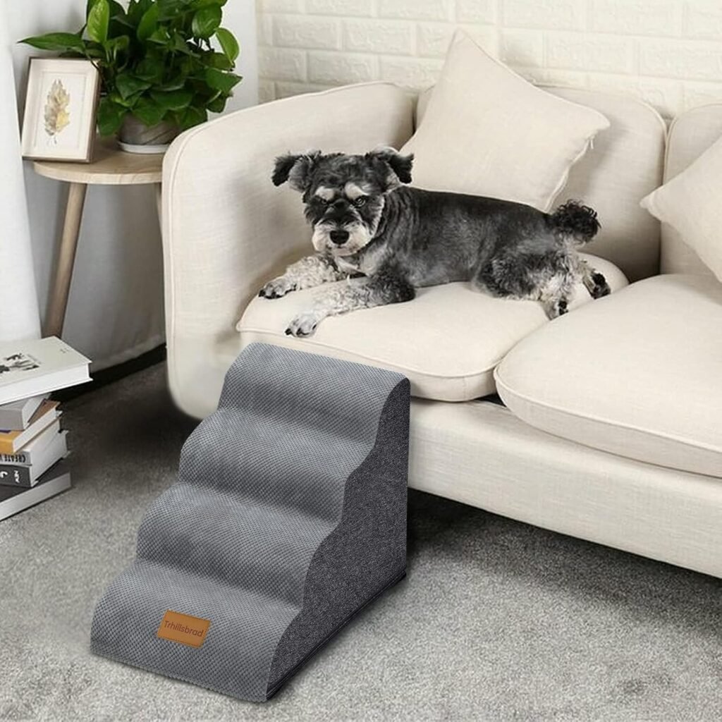 Hondentrap met 4 treden en antislip onderkant voor honden