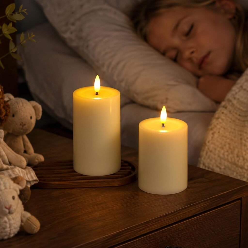 LED kaarsen set met afstandsbediening en flikkerende vlam voor sfeerverlichting binnen, set van 3 stuks
