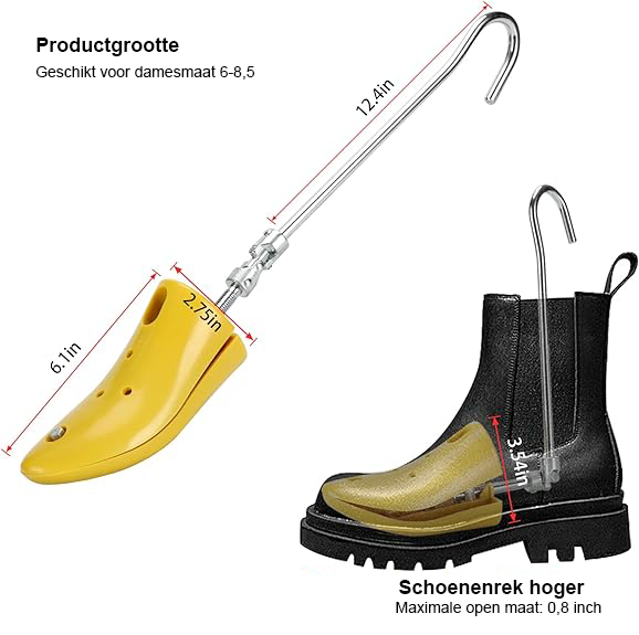 Verstelbare schoenspanners voor laarzen en schoenen, 1 paar voor heren en dames