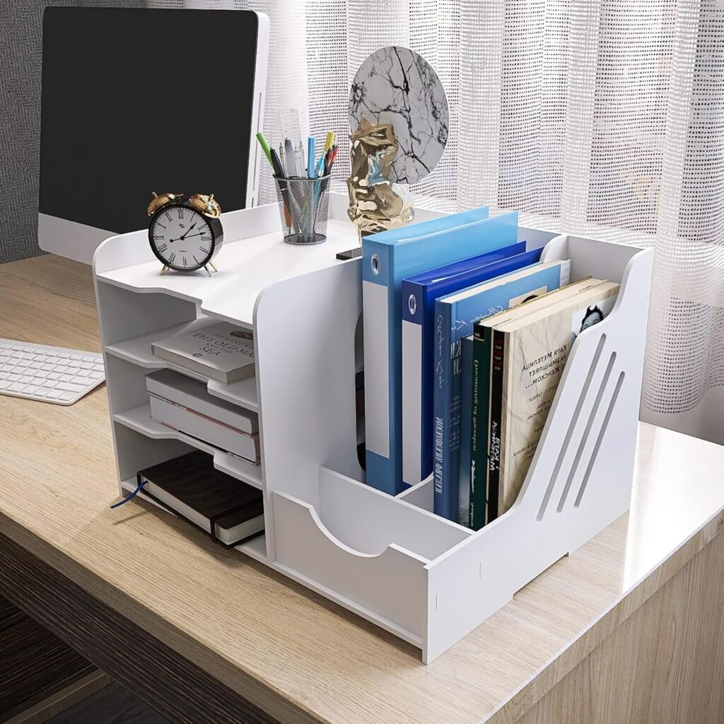 Bureau organizer met 4 lades en A4 papierlade voor documenten en kantooropslag