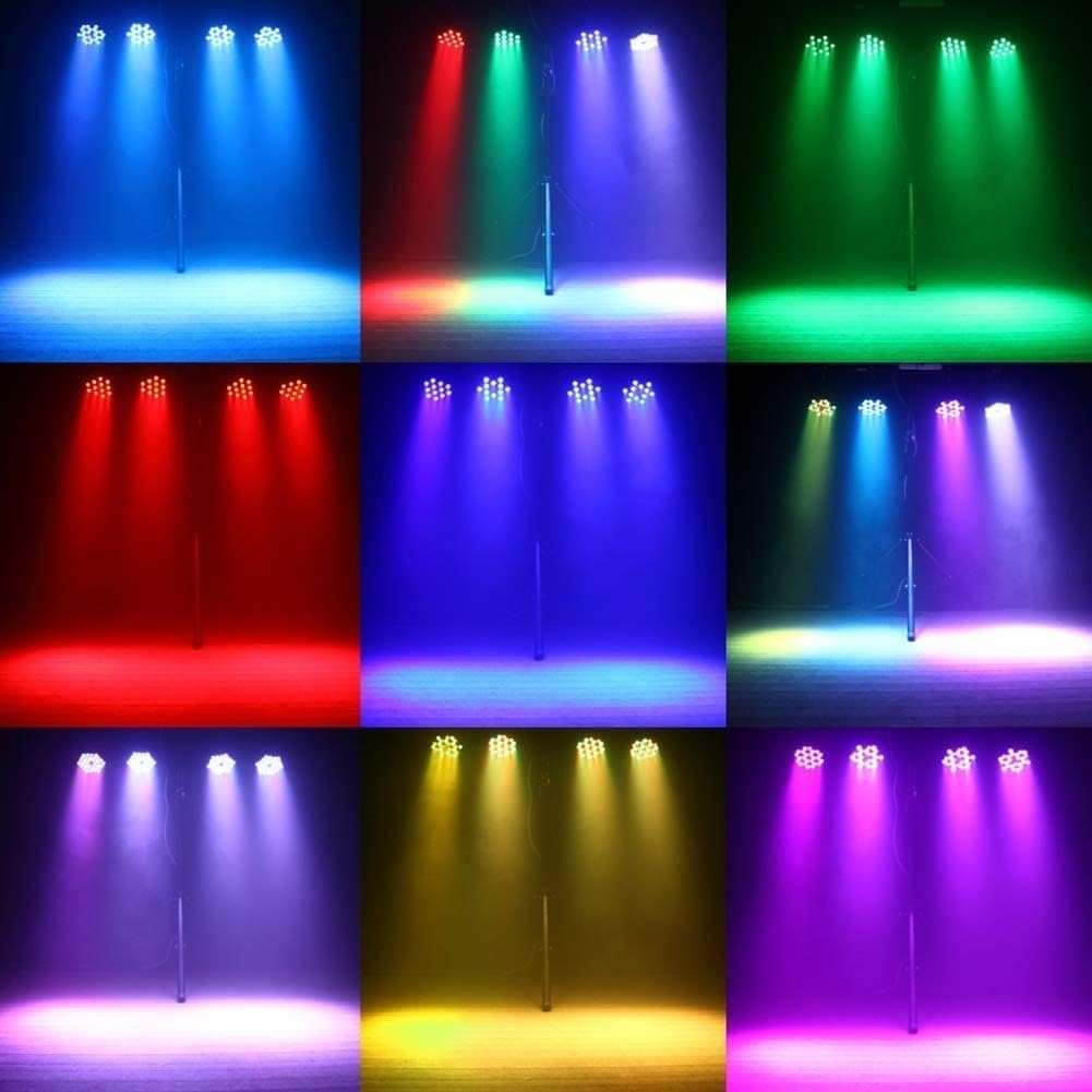 LED PAR spotlight met 36 RGB LED's voor stageverlichting, DJ, feest en DMX512 bediening in zwart