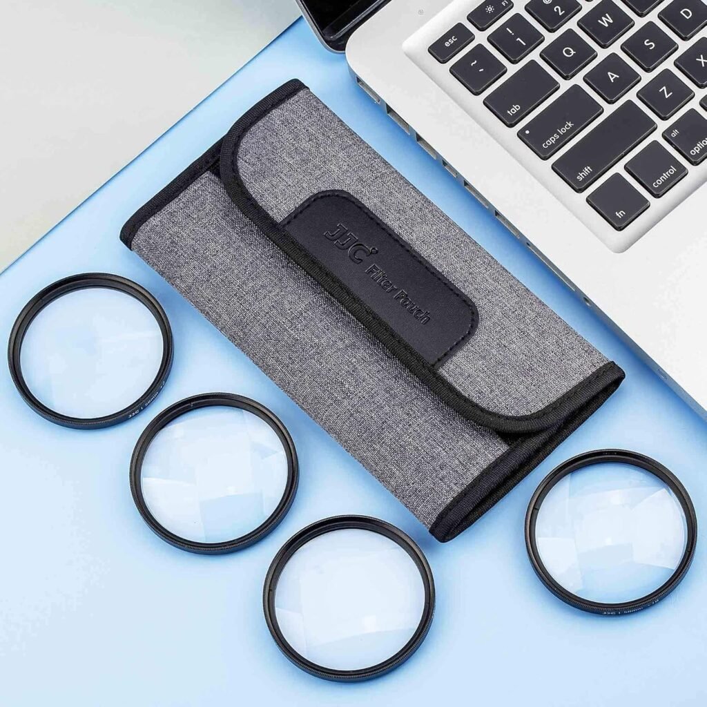 Close-up macro filter set 40.5mm met +2, +4, +8 en +10 dioptrie voor Sony E-mount lenzen met filtertas