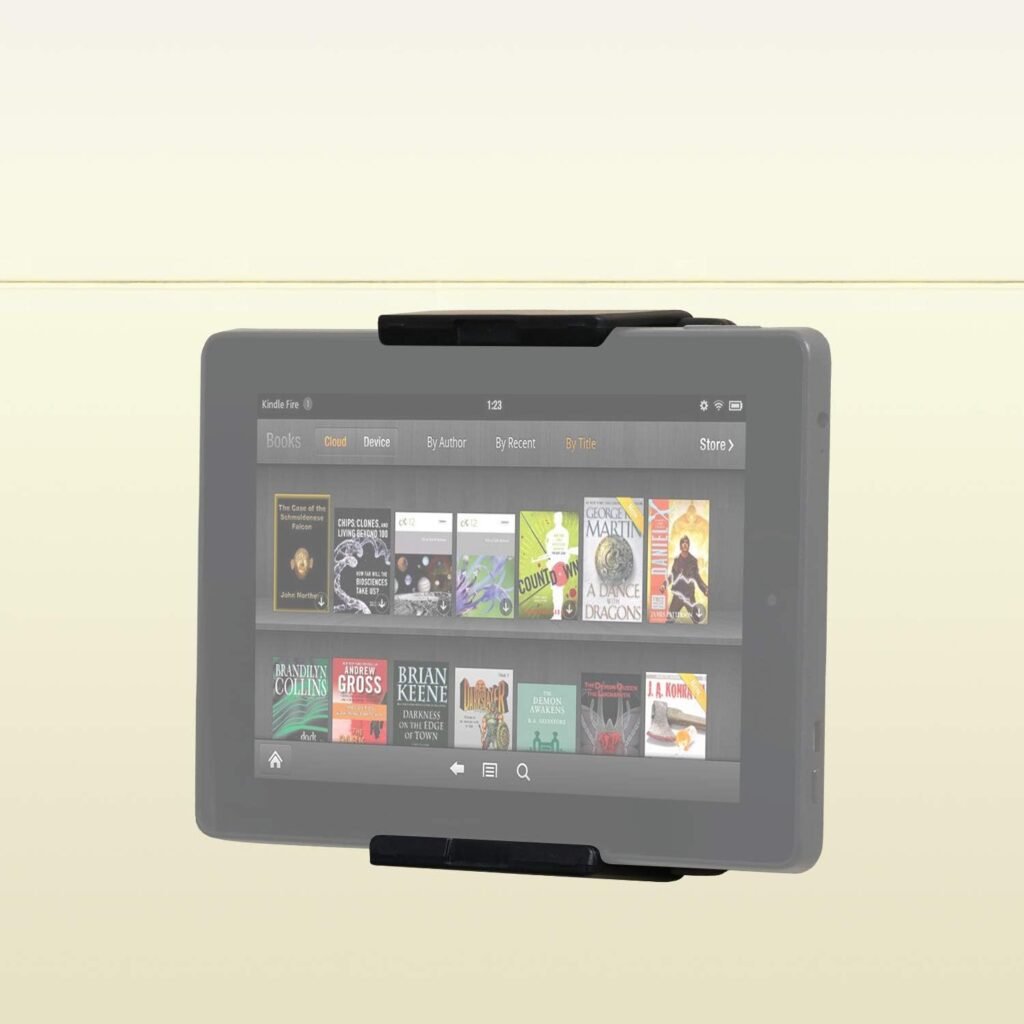 Tablet muurbeugel zwart voor tablet en smartphone wandhouder voor keuken en badkamer