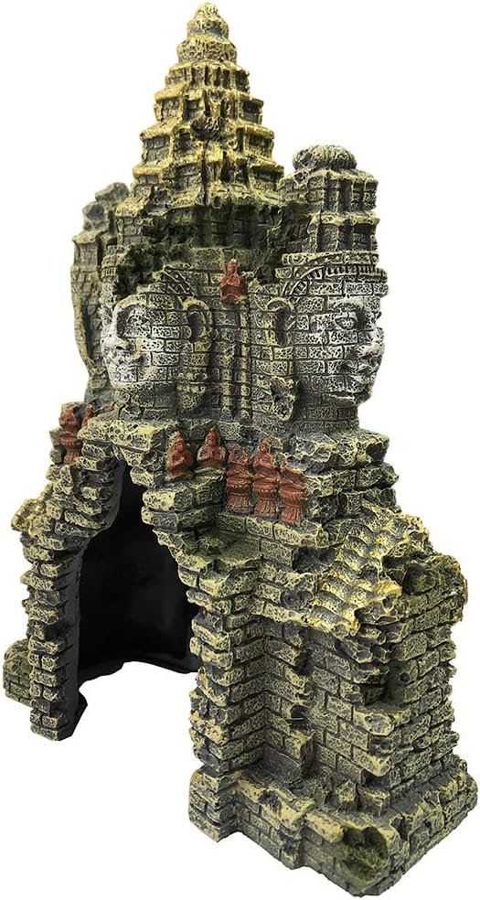 Aquarium Boeddha beeld decoratie met gat voor betta vissen ornament aquarium sierfiguur zwemdoorgang