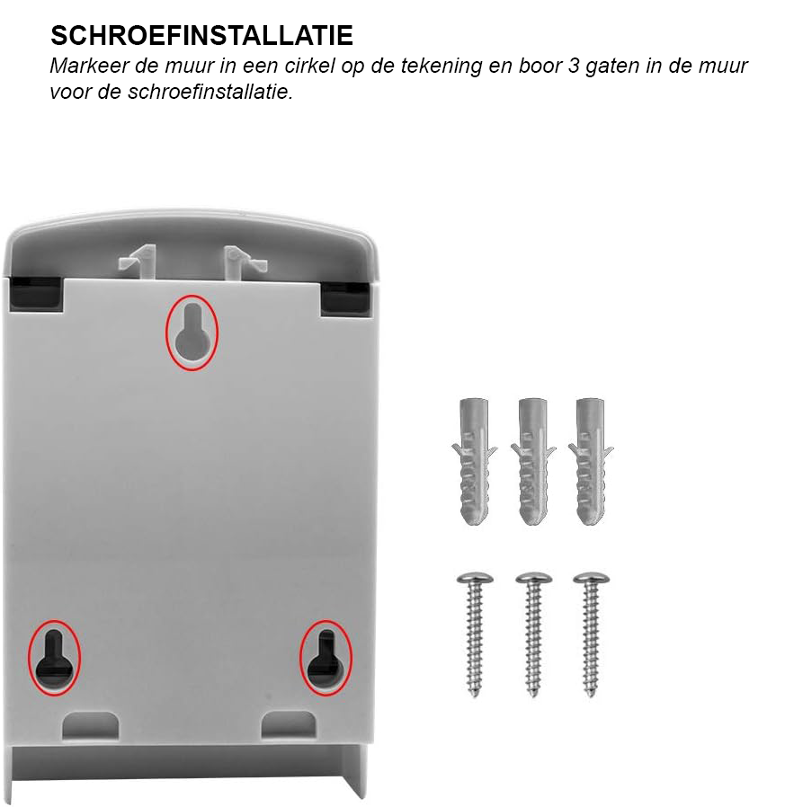 Handzeepdispenser 1000 ml wandmontage voor shampoo, douchegel en zeep in badkamer en keuken