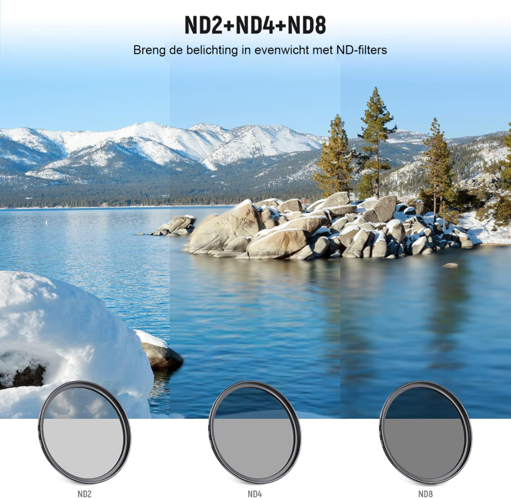 43mm ND filter set met ND2 ND4 ND8 UV FLD CPL lensfilters en lensdop voor fotografie accessoires