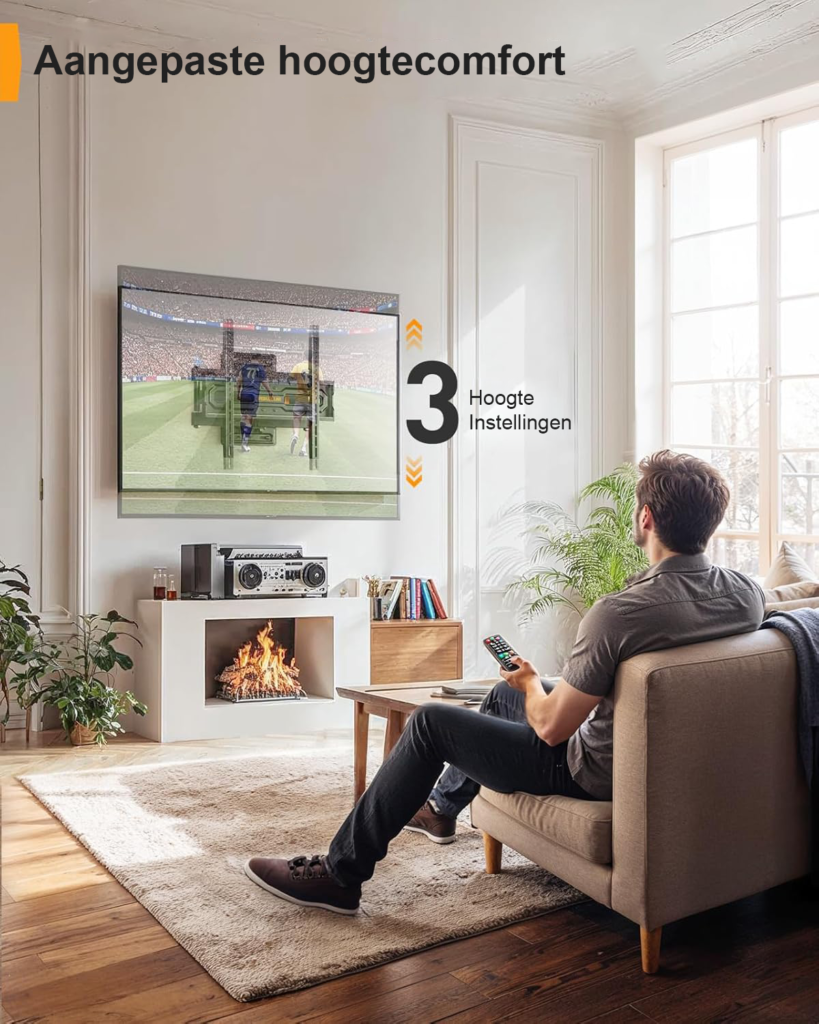 TV wandbeugel voor 23-70 inch tv met kantelbare en zwenkbare muurbeugel tot 50 kg met VESA 400x400mm