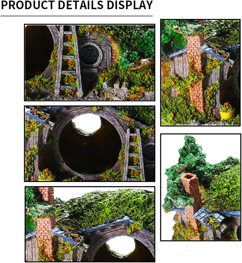 Aquarium ornament resin grot als schuilplaats voor vissen en reptielen